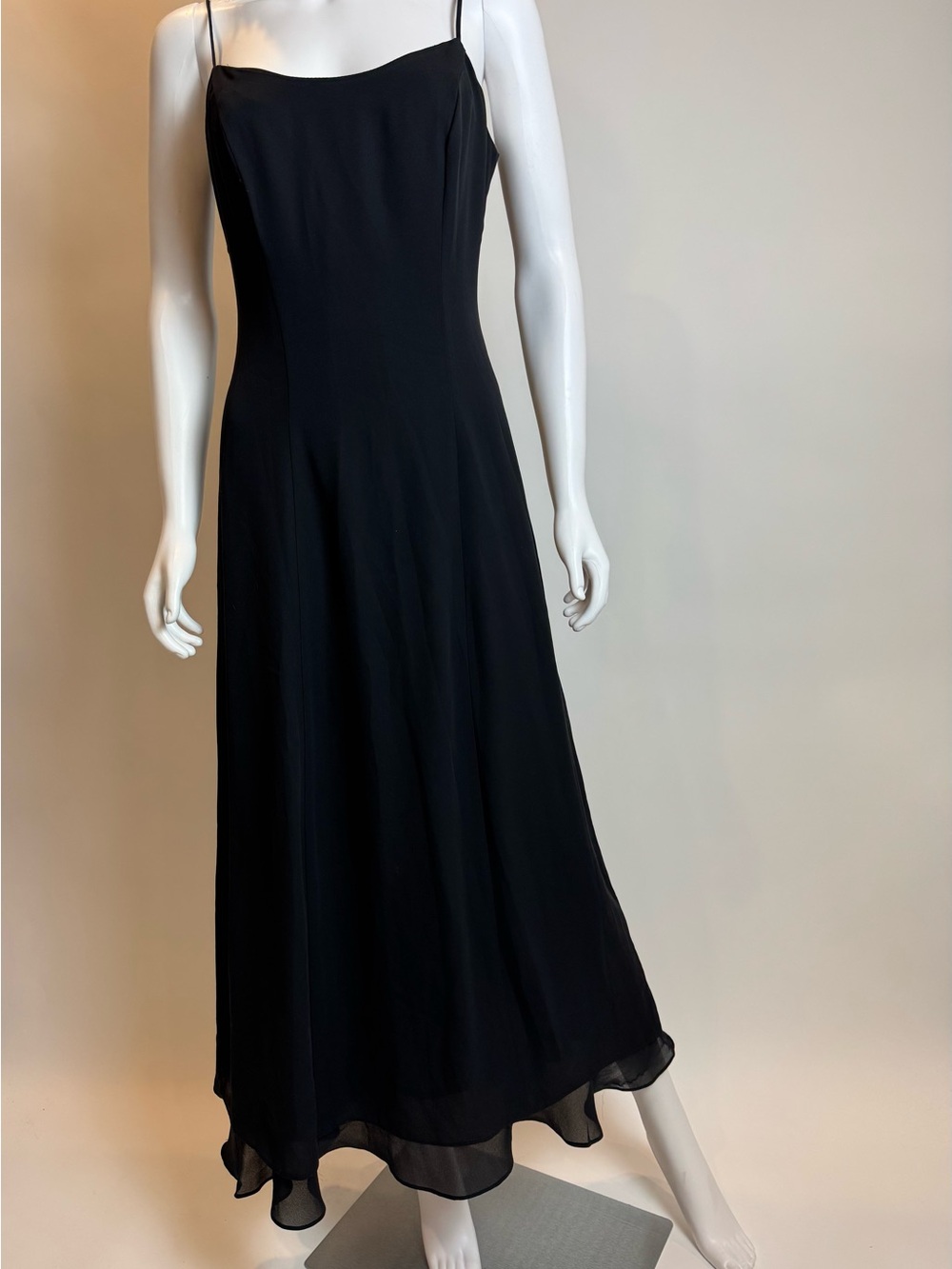 Windsor Black Slip Maxi Dress with Spaghetti Straps